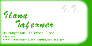 ilona taferner business card